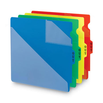 Smead® End Tab Poly Out Guides, Two-pocket Style, 1-3-cut End Tab, Out, 8.5 X 11, Red, 50-box freeshipping - TVN Wholesale